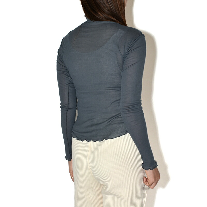 心地よく スッキリと Baserange ベースレンジ Baserange Gerrymandered Long Sleeve Long Sleeve ゲリマンダード ロングスリーブ Tシャツ カットソー オーガニックコットン 長袖 Moonloid