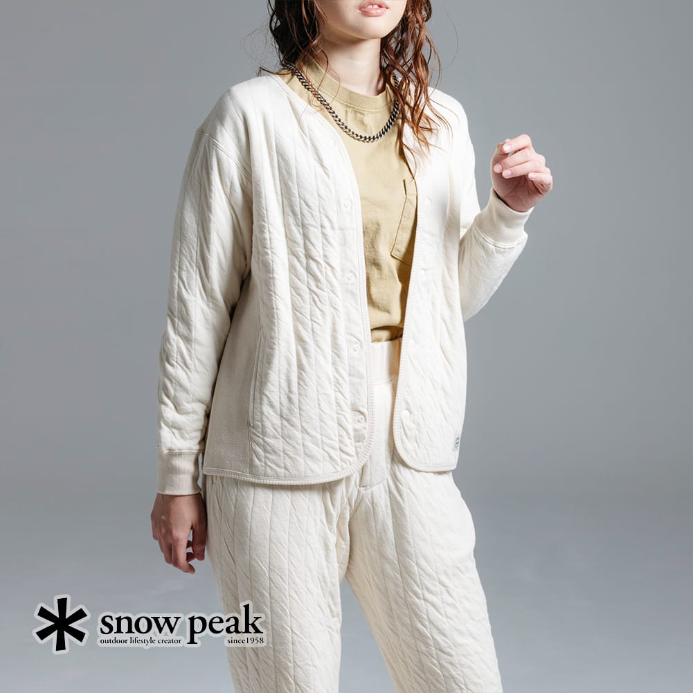 snow peak Natural Warm Stretch Cardigan