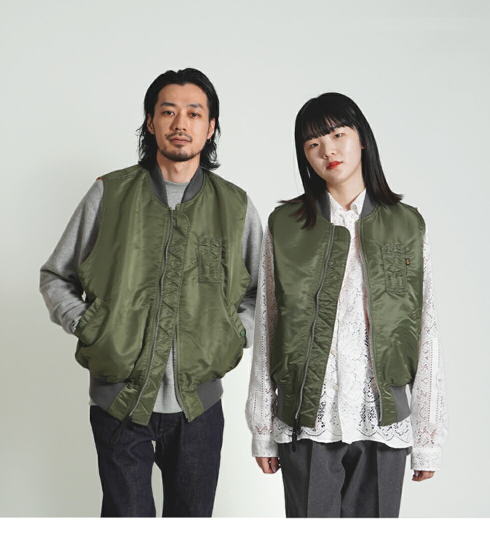 ALPHA INDUSTRIES アルファ インダストリーズ MA-1ベスト MA-1 ベスト 