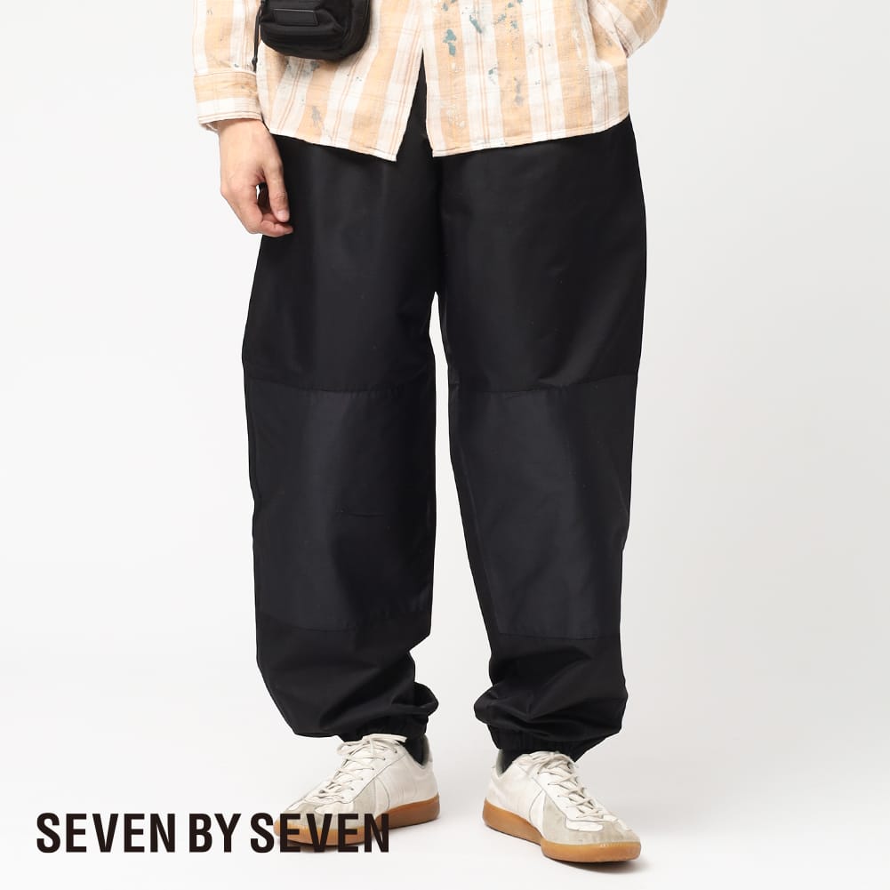 SEVEN BY SEVEN 黒 ペインターパンツ ワーク ダック地 ワイド 別注］SEVEN BY SEVEN / TUCK PANTS | THE LIBRARY（ザ ライブ
