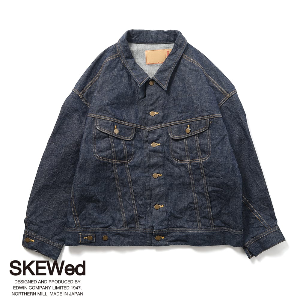 【P20倍】【返品交換送料無料】SKEWed(スキュー)RANCH JACKET(ランチ ジャケット)デニム デニムジャケット ジージャン トラッカージャケット Lee リー セットアップ 日本製 ギフト 母の日