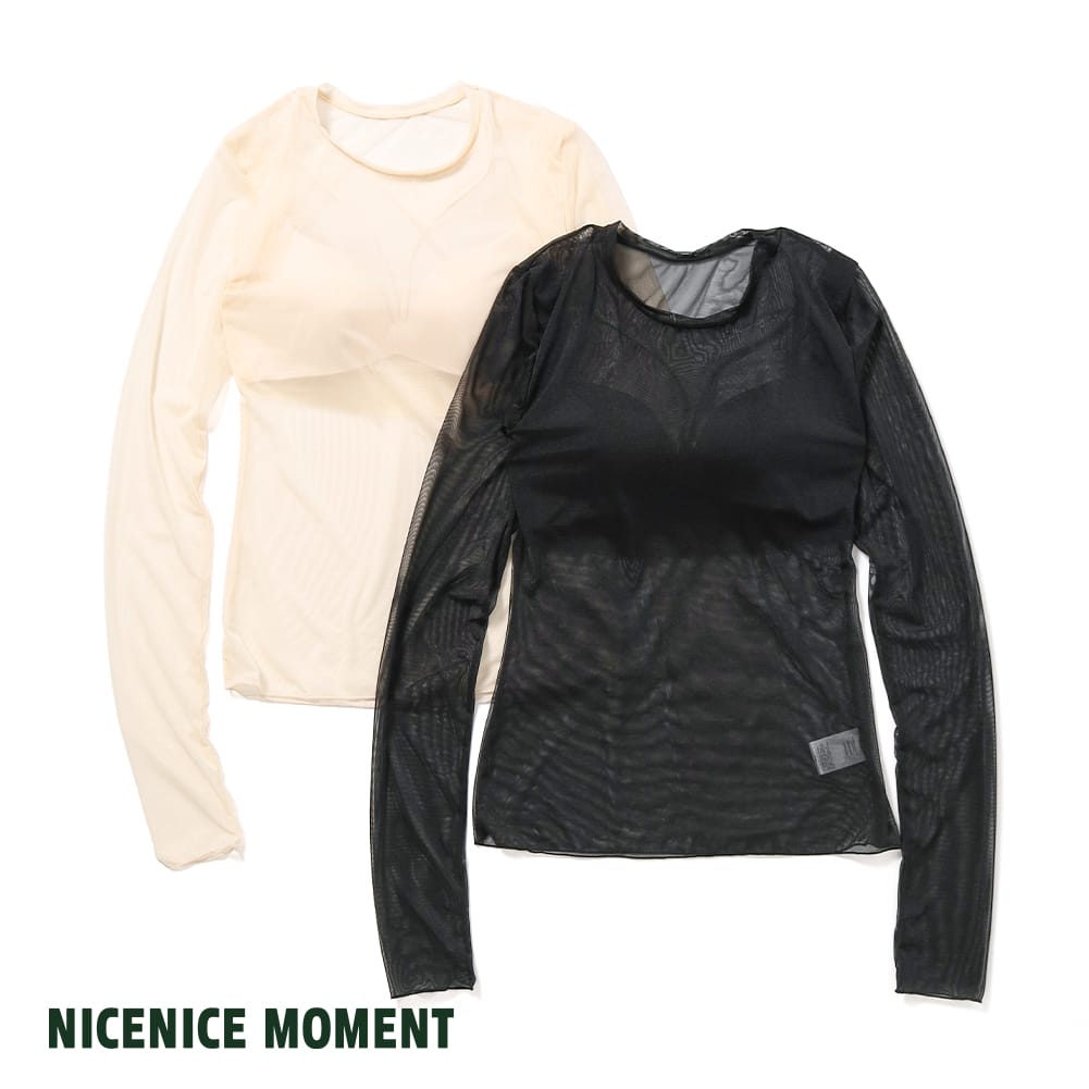 楽天市場】NICENICE MOMENT(ナイスナイス モーメント)/RIB LS SHELL