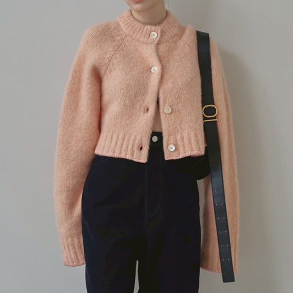 【返品交換送料無料】TODAYFUL(トゥデイフル)/Brushed Knit Cardigan(ブラッシュド ニット カーディガン)/レディース モヘアカーディガン ニット トップス 羽織り シンプル 2025秋冬 12520530｜MOONLOID