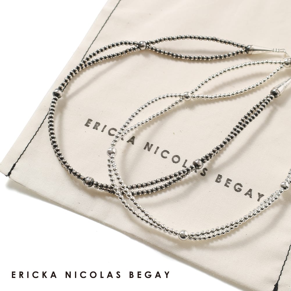 ERICKA NICOLAS BEGAY(エリッカニコラスビゲイ)/NAVAJO PEARL NECKLACE(ナバホ パール ネックレス)/インディアンジュエリー シルバーパール NPN-D-03 ギフト 母の日