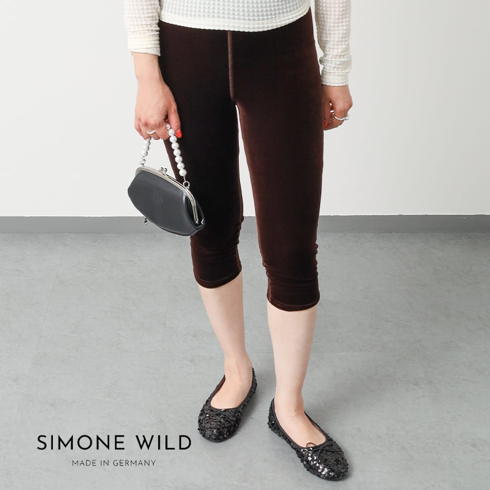 【51％OFFクーポン対象】SIMONE WILD(シモーネワイルド)/Long Short(ロング ショーツ)/レディースベロアショーツ ベロア インナー ショートパンツ レイヤード ギフト 母の日
