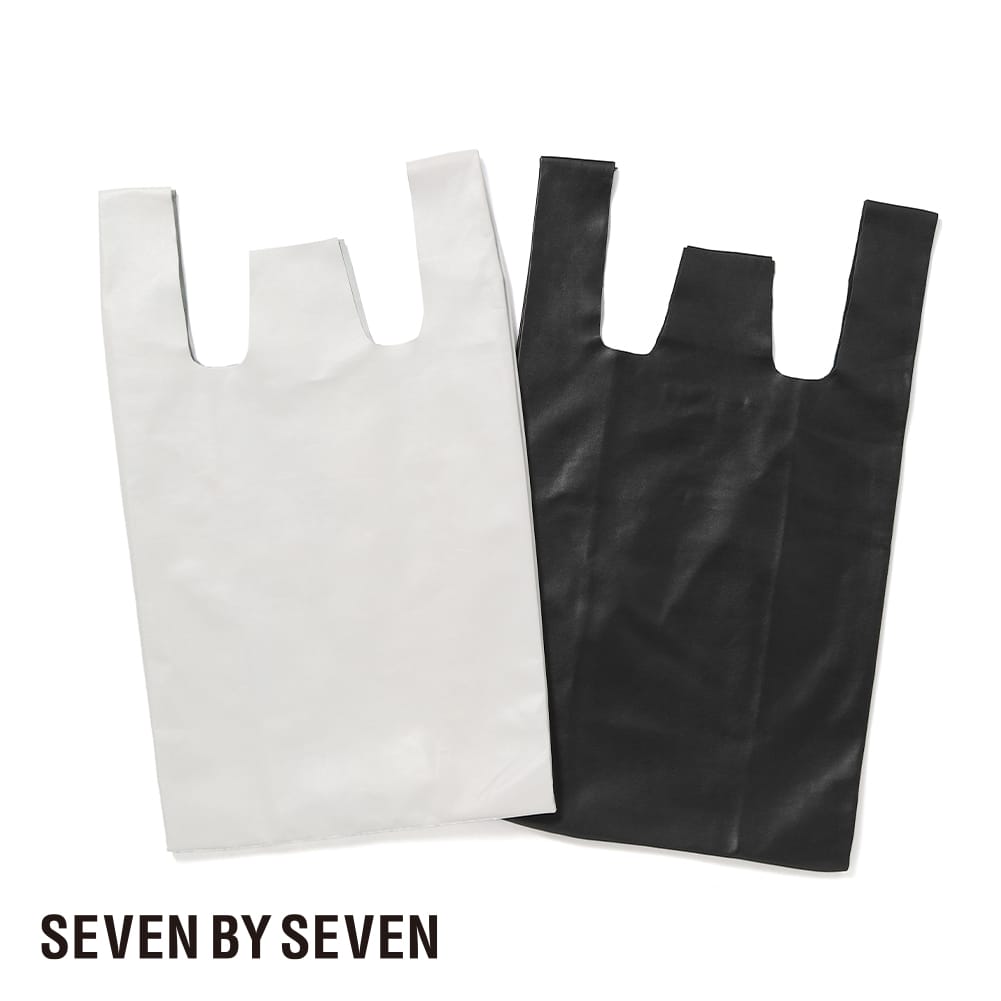【P2倍】【返品交換送料無料】SEVEN BY SEVEN（セブンバイセブン）LEATHER CONVENIENCE BAG - Large（レザーコンビニエンスバッグ - ラージ）バッグ カバン レザーバッグ 手持ち 手提げ 手提げ袋 シープレザー 羊革 軽量 母の日