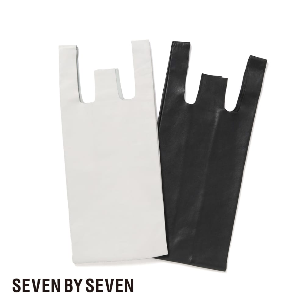 【P2倍】【返品交換送料無料】SEVEN BY SEVEN（セブンバイセブン）LEATHER CONVENIENCE BAG - Small（レザーコンビニエンスバッグ - スモール）バッグ カバン レザーバッグ 手持ち 手提げ袋 シープレザー 羊革 軽量 母の日