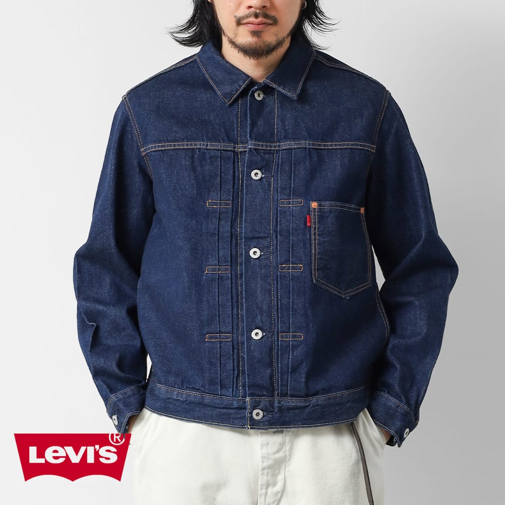 【返品交換送料無料】LEVI’S（リーバイス）TYPE 1 TRUCKER JACKET（タイプ1 トラッカージャケット）RED TAB レッドタブ 定番 デニムジャケット Gジャン ジージャン 506XX ファースト 1st