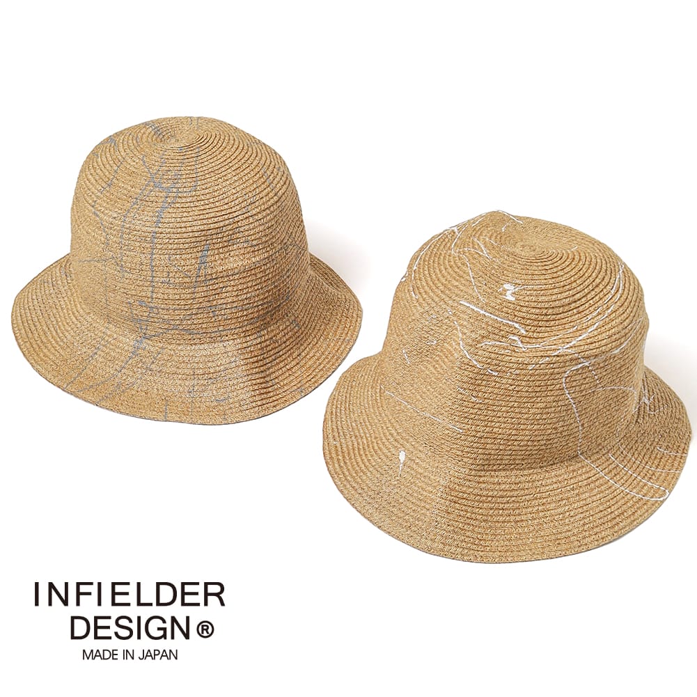 【P2倍】【返品交換送料無料】INFIELDER DESIGN（インフィールダーデザイン）ADP HAT(ADP ハット) ペインター ハット 紙素材 サマーハット レディース ユニセックス 折りたたみ C-603 母の日