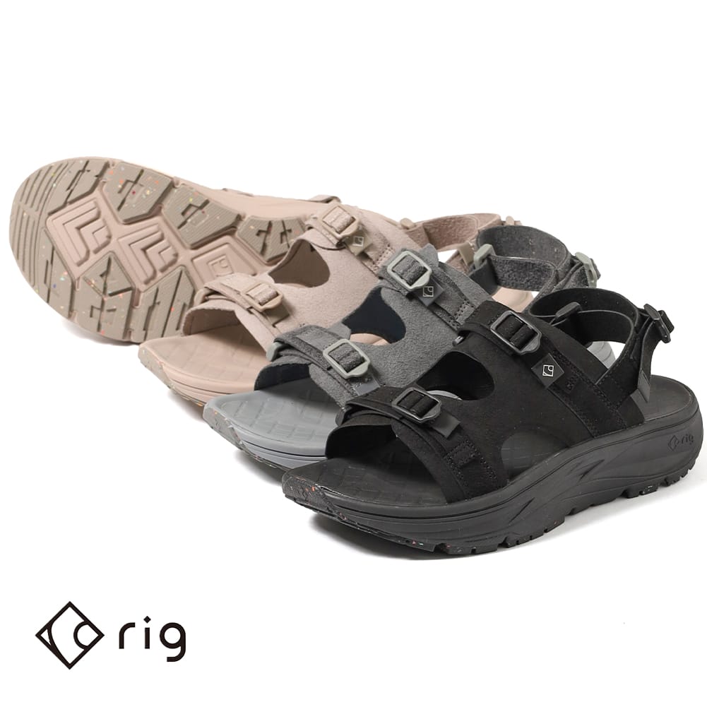 【4％OFFクーポン対象】【返品交換送料無料】rig footwear（リグ フットウェア）kuruka 2.0（クルカ 2.0）サンダル リカバリーサンダル スポーツサンダル 衝撃吸収 疲労改善 腰痛 ヘルニア アウトドア ランニング デイリー 軽量 耐水｜MOONLOID
