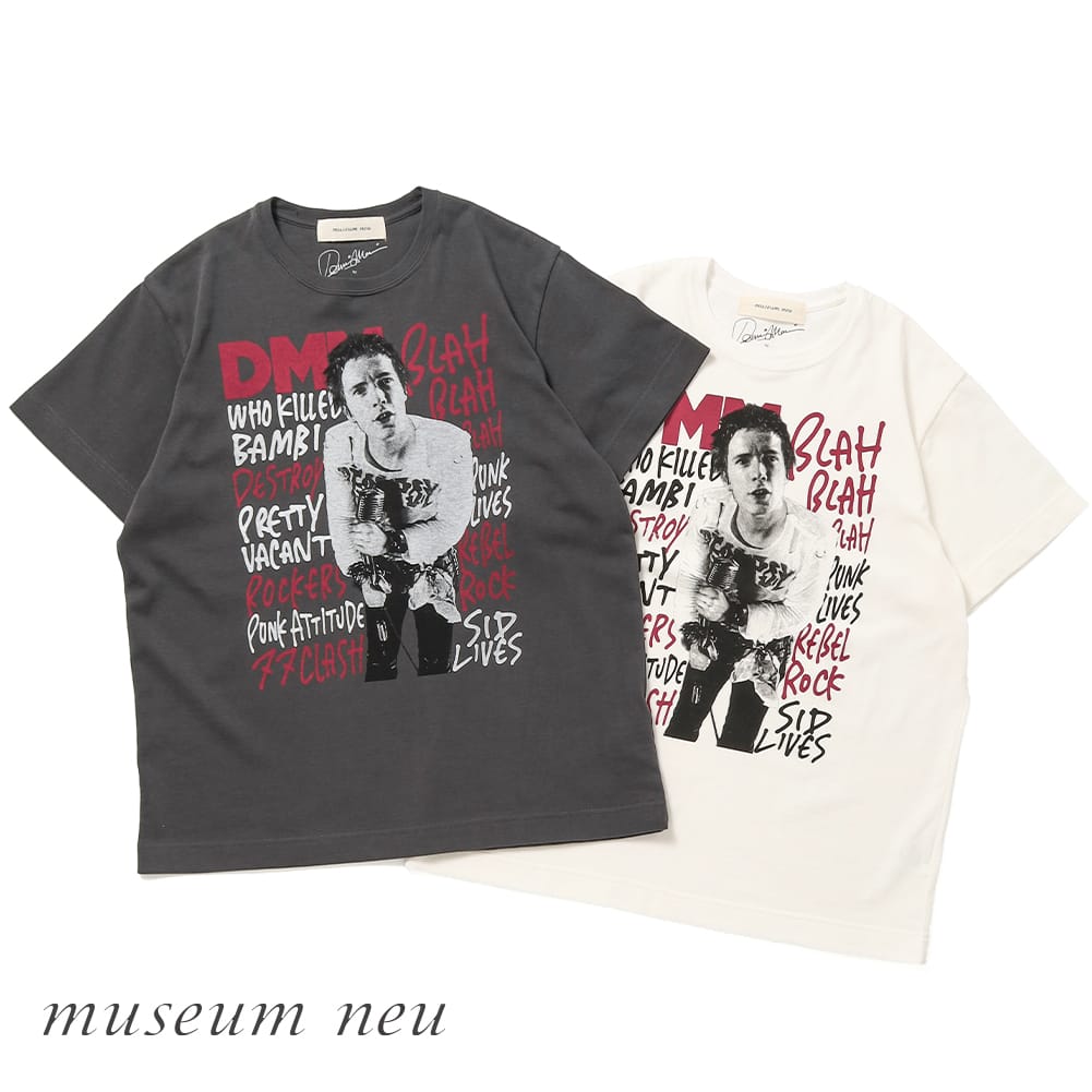 【返品交換送料無料】museum neu（ミュージアムニュー）John Lydon T-shirt（ジョン・ライドン Tシャツ）26SS 半袖 Sex Pistols T パンクTシャツ グラフィックT 音楽Tシャツ
