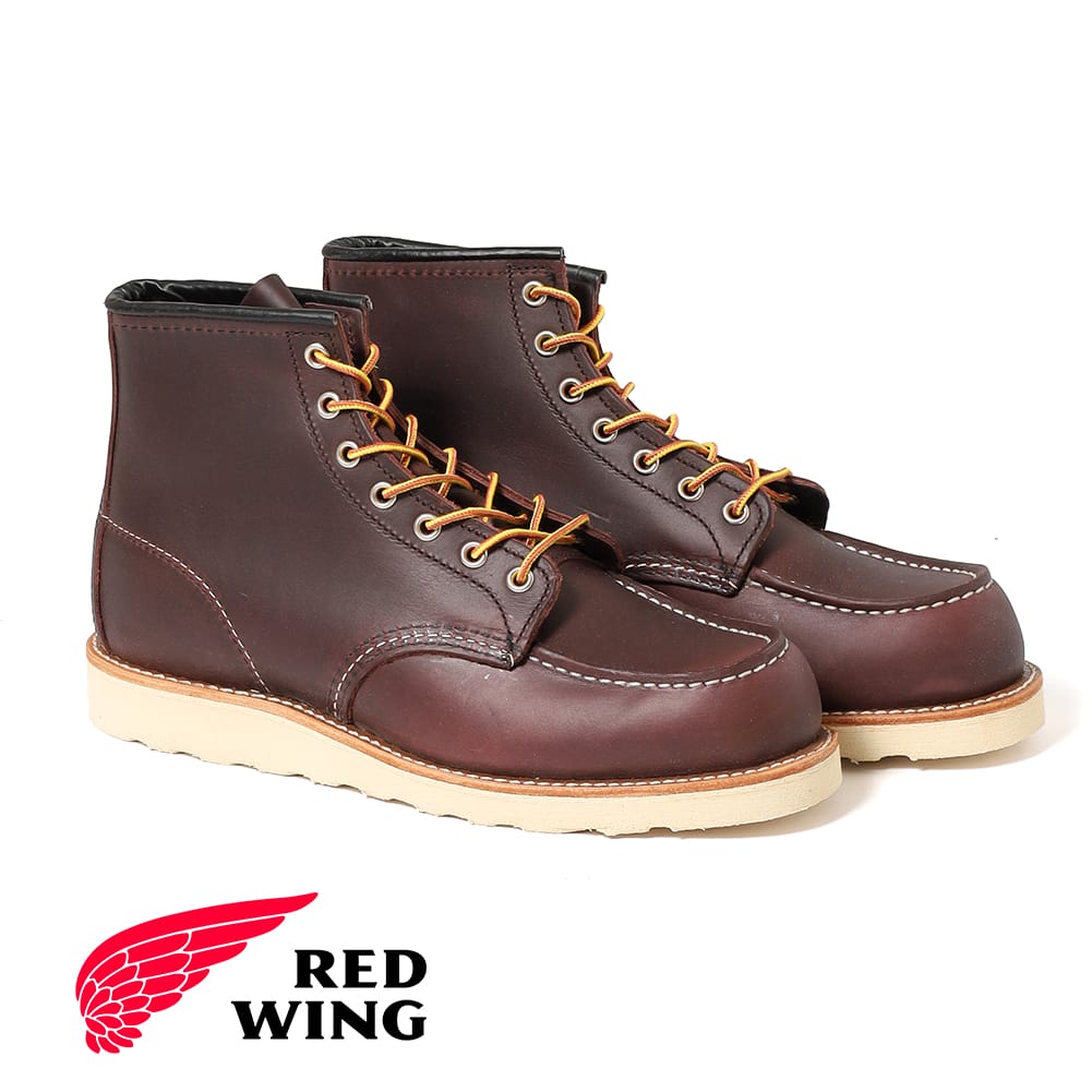 【返品交換送料無料】RED WING(レッドウィング)6 CLASSIC MOC(6インチ クラシック モック)#8847 Eワイズ 本革 レザー ブーツ ワークブーツ｜MOONLOID