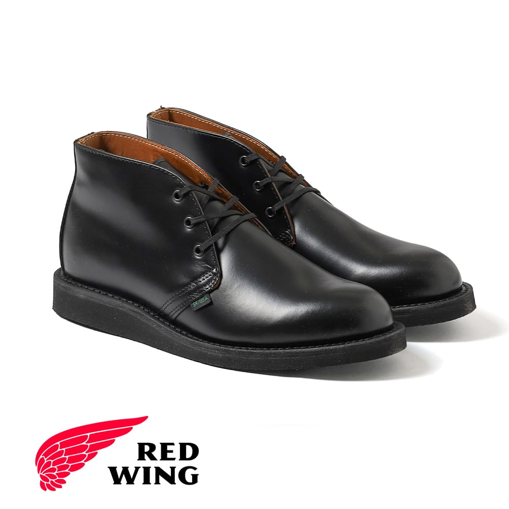 【返品交換送料無料】RED WING（レッドウィング）POSTMAN CHUKKA #9196（ポストマン チャッカ #9196）サービスシューズ チャッカブーツ Dワイズ Dウィズ ブーツ 革靴 アメリカ製｜MOONLOID
