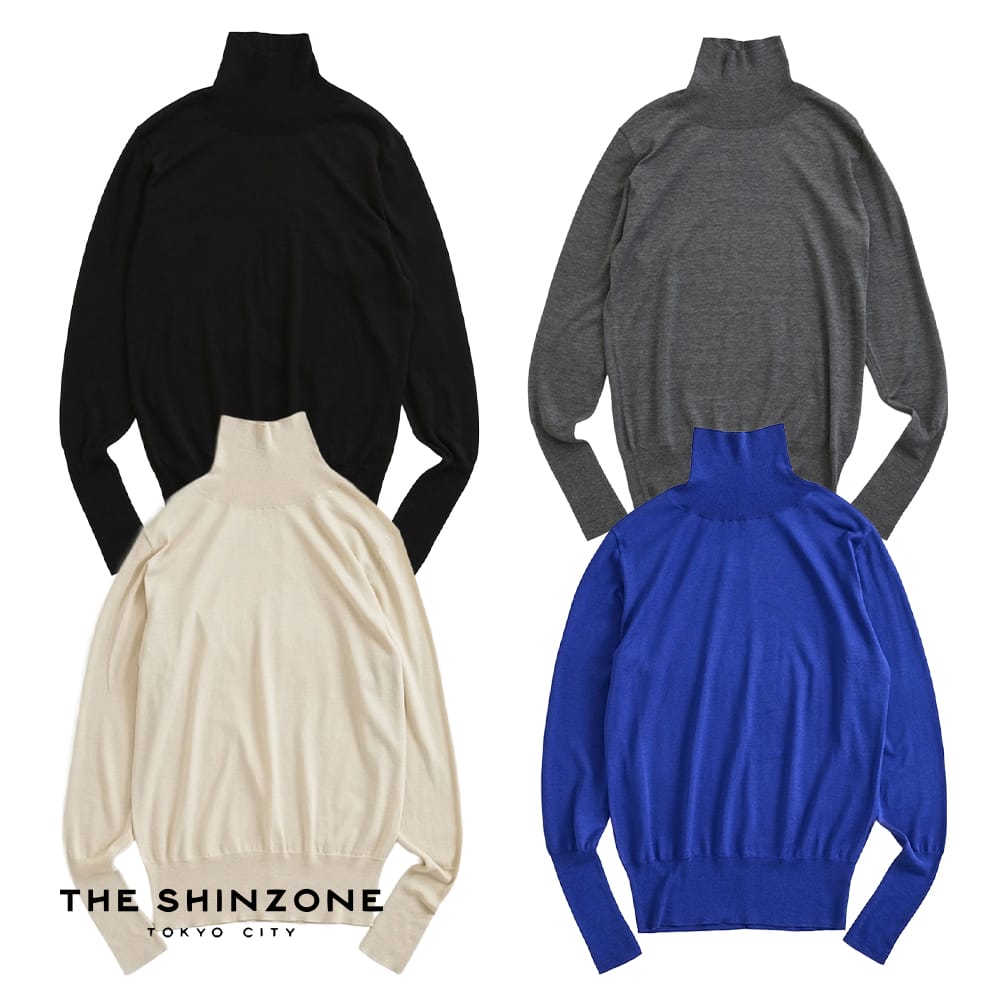 【8月1日(土)12時販売開始】【返品交換送料無料】Shinzone（シンゾーン）COTTON SILK HIGH NECK KNIT（コットン シルク ハイネック ニット）トップス コットンシルク ハイネックニット オフィス きれいめ カジュアル レディース 24AMSNI10｜MOONLOID