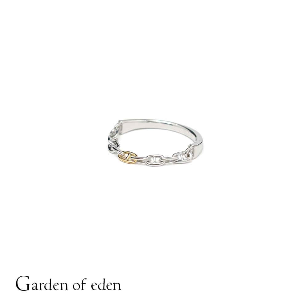GARDEN OF EDEN(ガーデン オブ エデン)ROUND ANCHOR CHAIN POINT GOLD RING(ラウンドアンカーチェーンポイントゴールドリング)ゴールドリング シルバーリング メンズ メンズアクセサリー メンズリング レディース レディースアクセサリー レディースリング ギフト プレゼント|MOONLOID