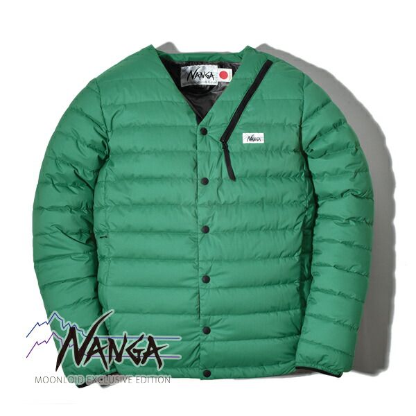 楽天市場 ナンガ Nanga ホワイトレーベル ムーンロイド 別注 ダウンカーディガン インナーダウン オーロラダウンジャケット 21 オーロラ テックス ライト メンズ レディース 防水 透湿 耐久性撥水 ストレッチ 日本製 エクスクルーシブエディション Moonloid