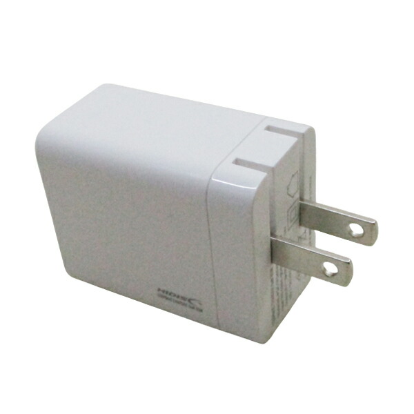 送料無料メール便 AC充電器 AC-USBアダプタ AC-USB充電器 高速充電65W Type-C GaN (窒化ガリウム)採用 超コンパクト設計 HIDISC ML-PDC1PG65WH/0457 箱開封発送