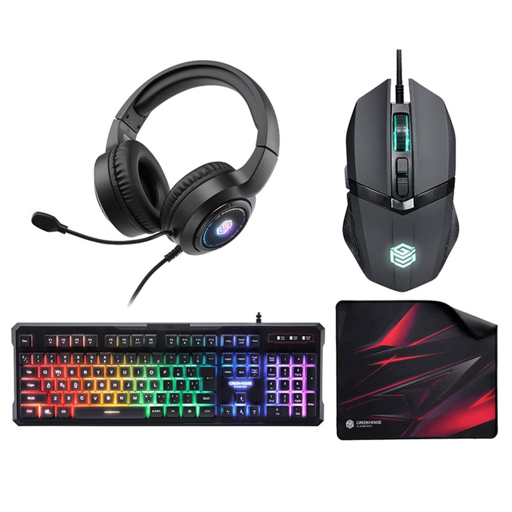 【美品・激安・豪華セット】キーボード・ヘッドセット・マウス・プレイマット Amazon.co.jp: 有線ゲーミングキーボードとマウスヘッドセットコンボ