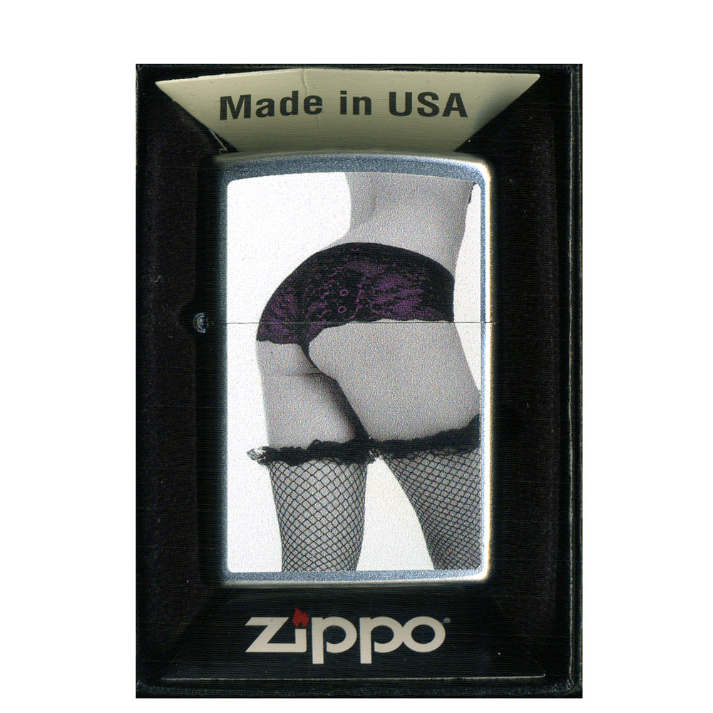 送料無料（沖縄離島除く）ジッポー オイルライター USA Zippo Monochrome Hip モノクロ-ム　ヒップ　サテンクローム Z205-104623&ギフトボックスセット（オイル＋フリント+BOX）｜moonphase