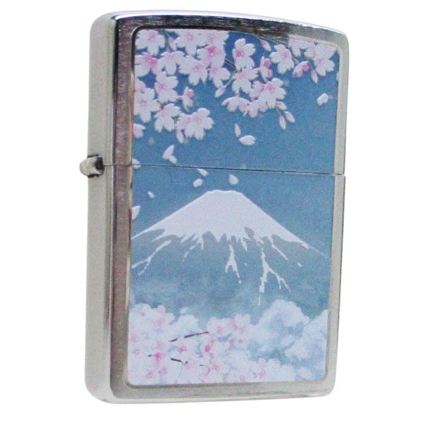 送料無料メール便 ジッポー オイルライター USA Zippo 和柄シリーズ 富士と桜 CP-KE