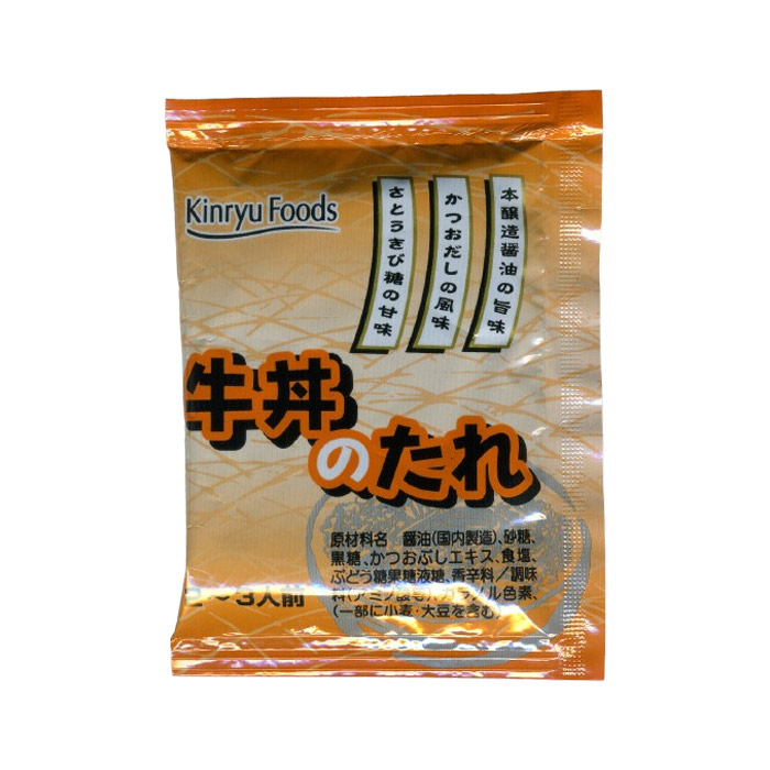 送料無料（沖縄離島除く）牛丼のたれ２～３人前 ４５ｇ 個包装 金龍 キンリューフーズ/0092ｘ１００個セット/卸 業務用｜moonphase