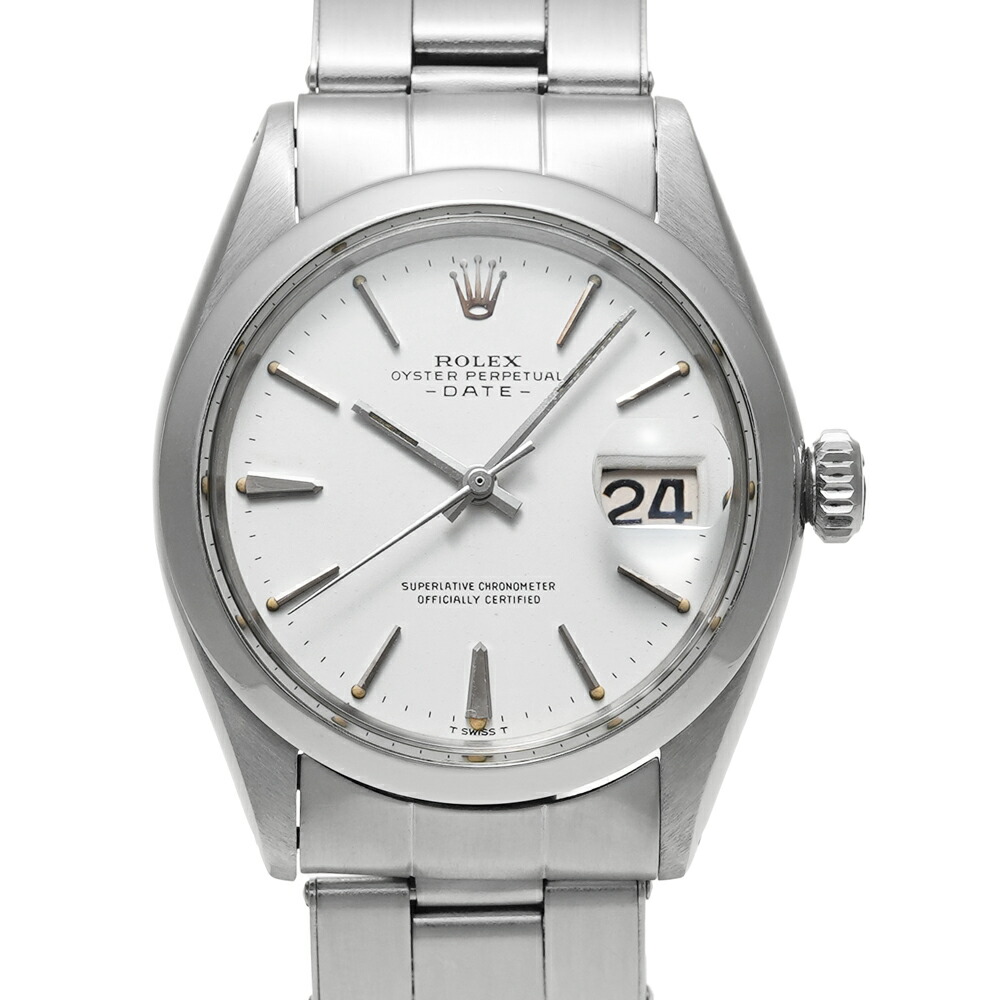 1969年前後 ROLEX オイスターパーペチュアル デイト Ref.1500 アンティーク品 ホワイト メンズ 腕時計 282,555円