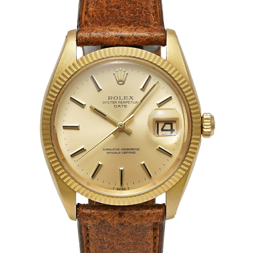 1968年前後 ROLEX オイスターパーペチュアル デイト Ref.1503 シャンパンダイヤル アンティーク品 メンズ 腕時計