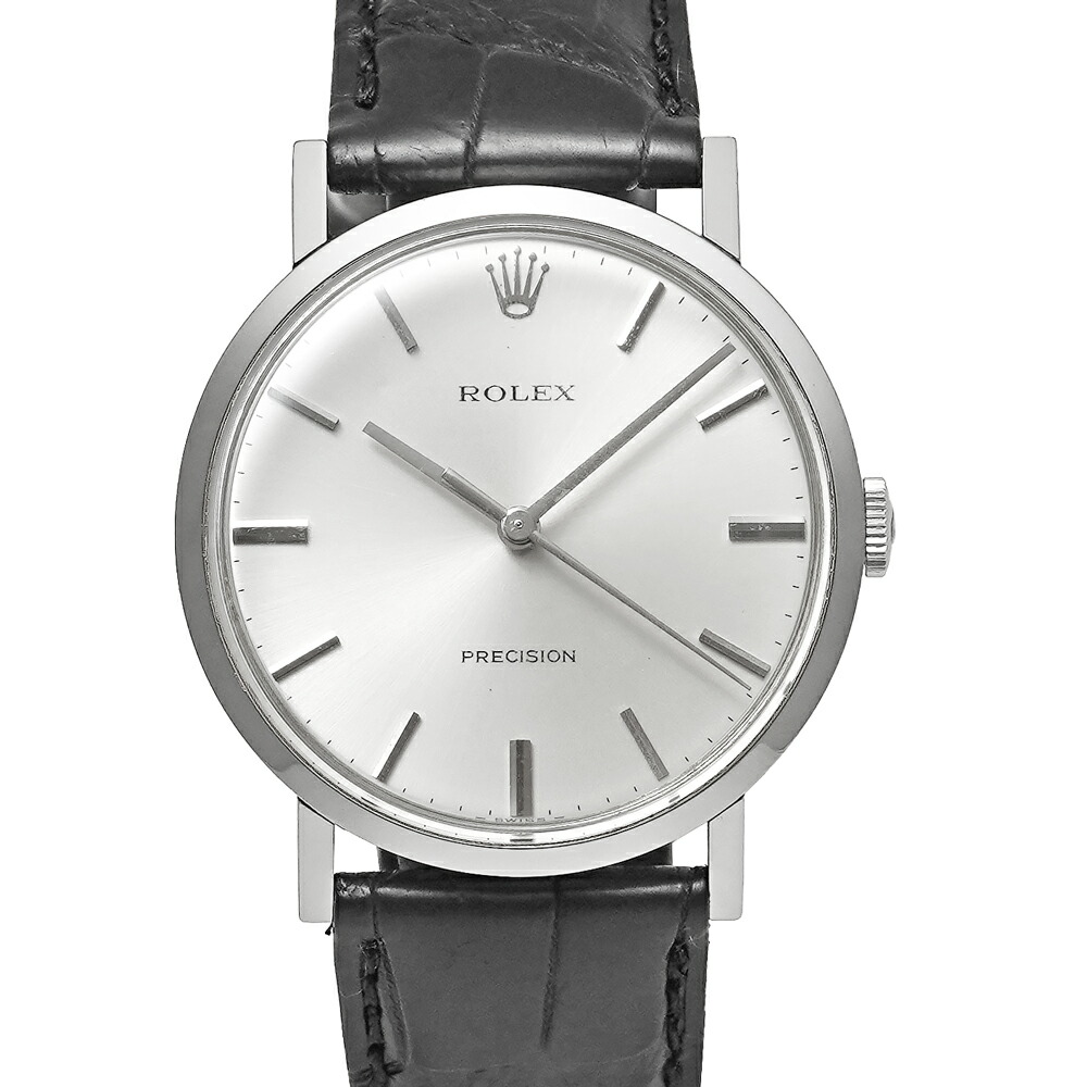 1975年前後 箱付き ROLEX プレシジョン Ref.34110(34.110) シルバー アンティーク品 メンズ 腕時計