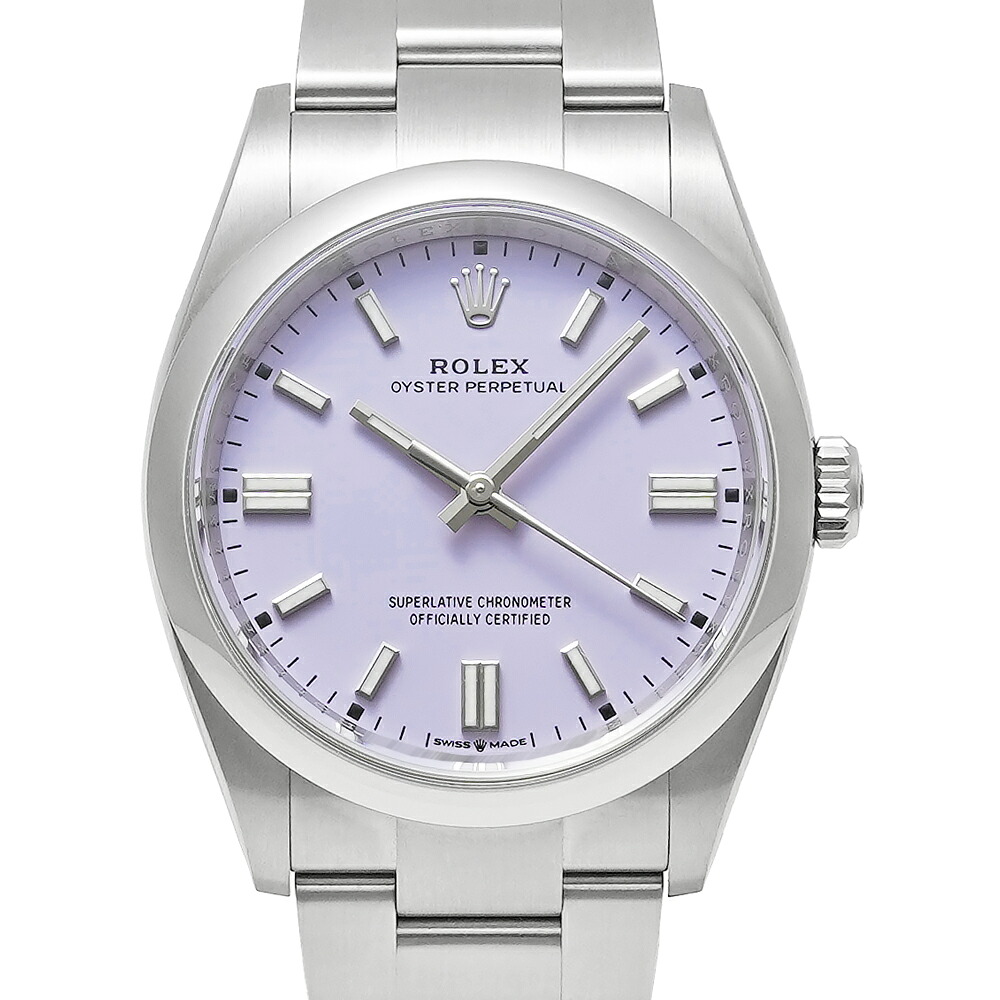 未使用品 2025年7月保証書付き ROLEX オイスターパーペチュアル 36 ラベンダー Ref.126000 メンズ 腕時計