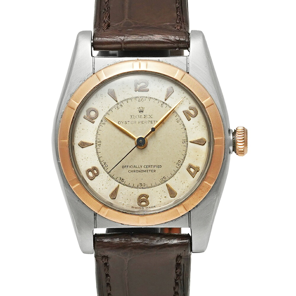 1948年前後 ROLEX バブルバック Ref.5011 シルバー アンティーク品 メンズ 腕時計