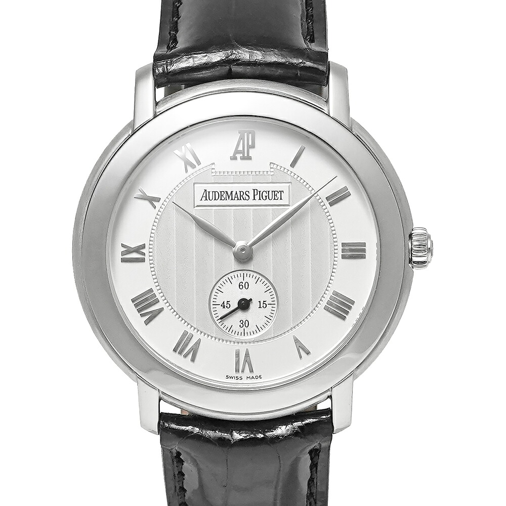 箱・国内正規保証書付き AUDEMARS PIGUET ジュール オーデマ Ref.15056BC.OO.A001CR.02 シルバー 中古品 メンズ 腕時計