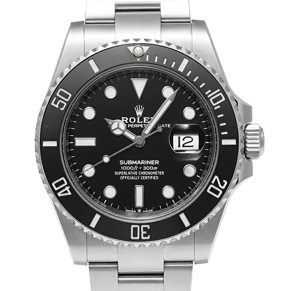 箱・2023年保証書付き ROLEX サブマリーナー デイト Ref.126610LN ブラック 中古品 メンズ 腕時計
