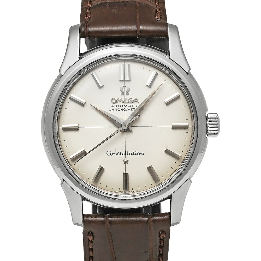 御墨付き付き添い人 OMEGA コンステレーション Ref.14381 しろがね色 アンティーク品 メンズ ウオッチ