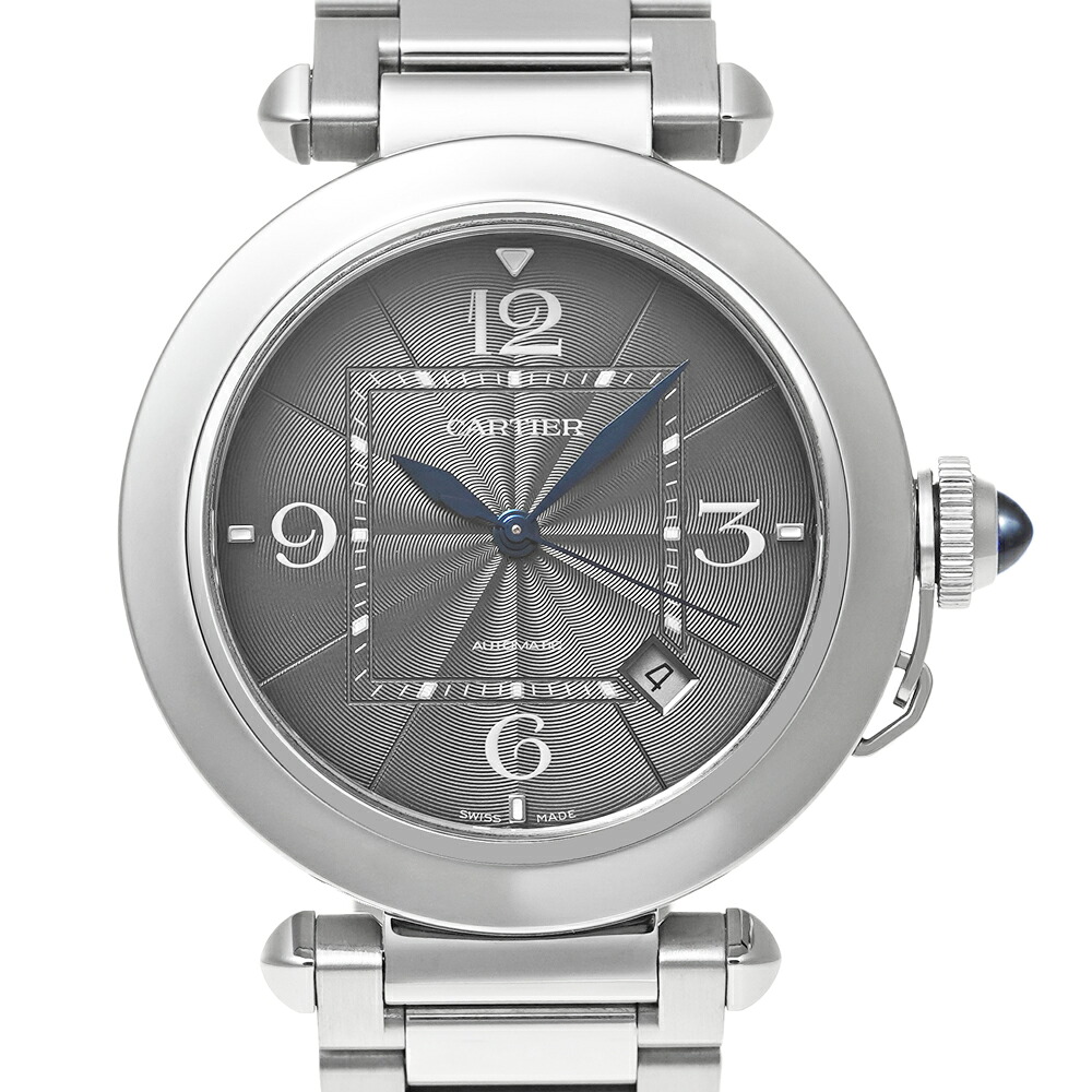 箱御墨付き胴締め付き添い人 Cartier パシャ ドゥ カルティエ 41粍 Ref.WSPA0026 薄墨色 中古品 メンズ ウオッチ メンズ腕時計-腕時計