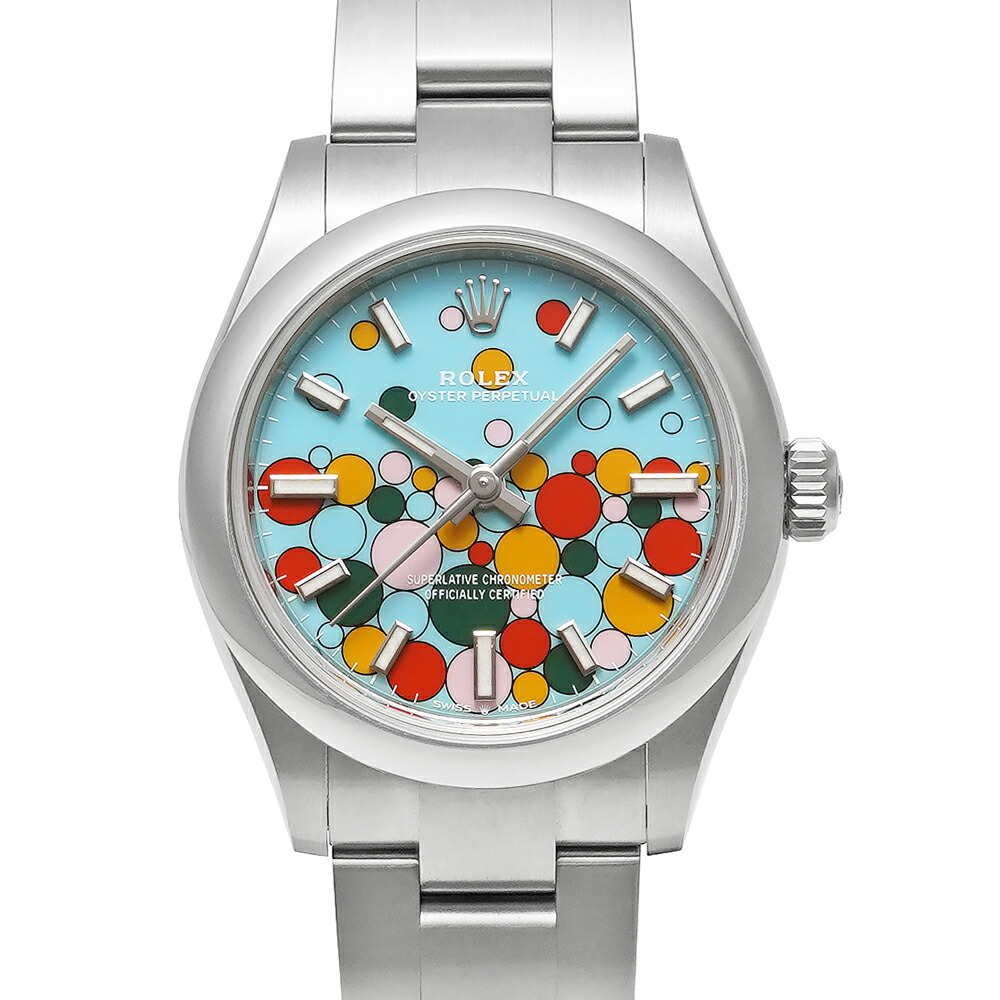 美品 箱・2023年保証書付き ROLEX オイスターパーペチュアル 31 セレブレーション Ref.277200 中古美品 レディース 腕時計|ムーンフェイズ