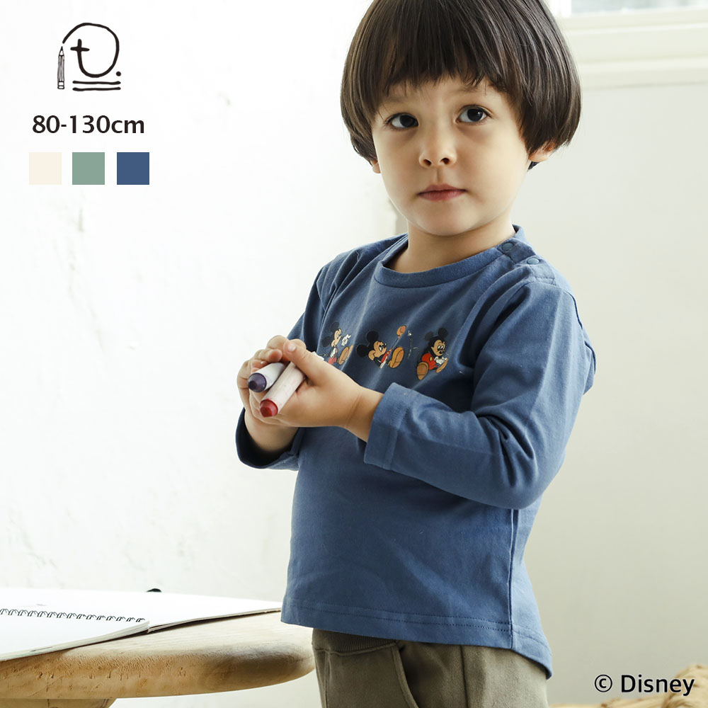 楽天市場 T Disney 長袖 Tシャツ ディズニー ミッキー ベビー キッズ 子供服 トップス ロンt 男の子 女の子 80cm 90cm 100cm 110cm 1cm 130cm Ma Lumiere マルミエーレ Store