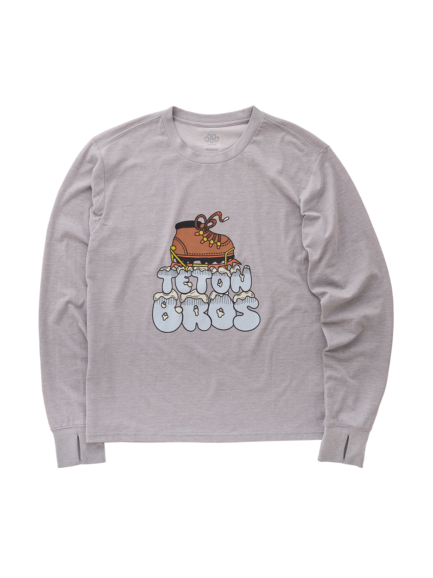 【SALE】ティートンブロス（TetonBros.） クランポンティー（TB Crampon L/S Tee） カラー：Gray