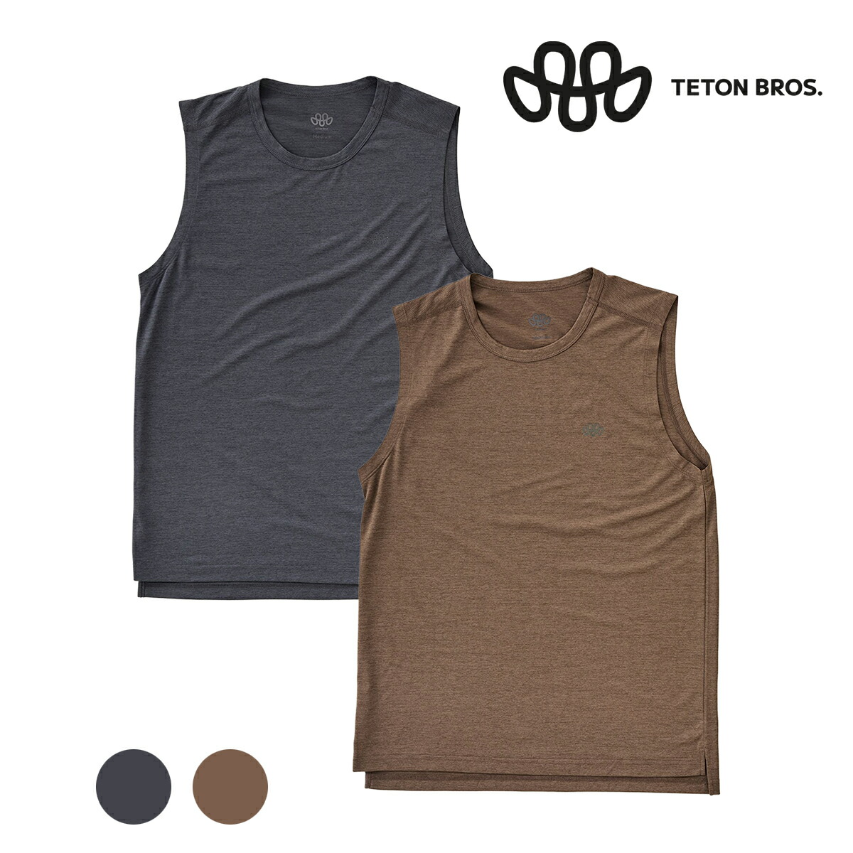 ティートンブロス（TETON BROS.） ベイパーロングスリーブ（Vapor Non Sleeve）TB261-26M 【タンクトップ ベースレイヤー 速乾 吸汗 消臭 UVカット 登山 トレイルランニング クライミング ハイキング メンズ レディース】