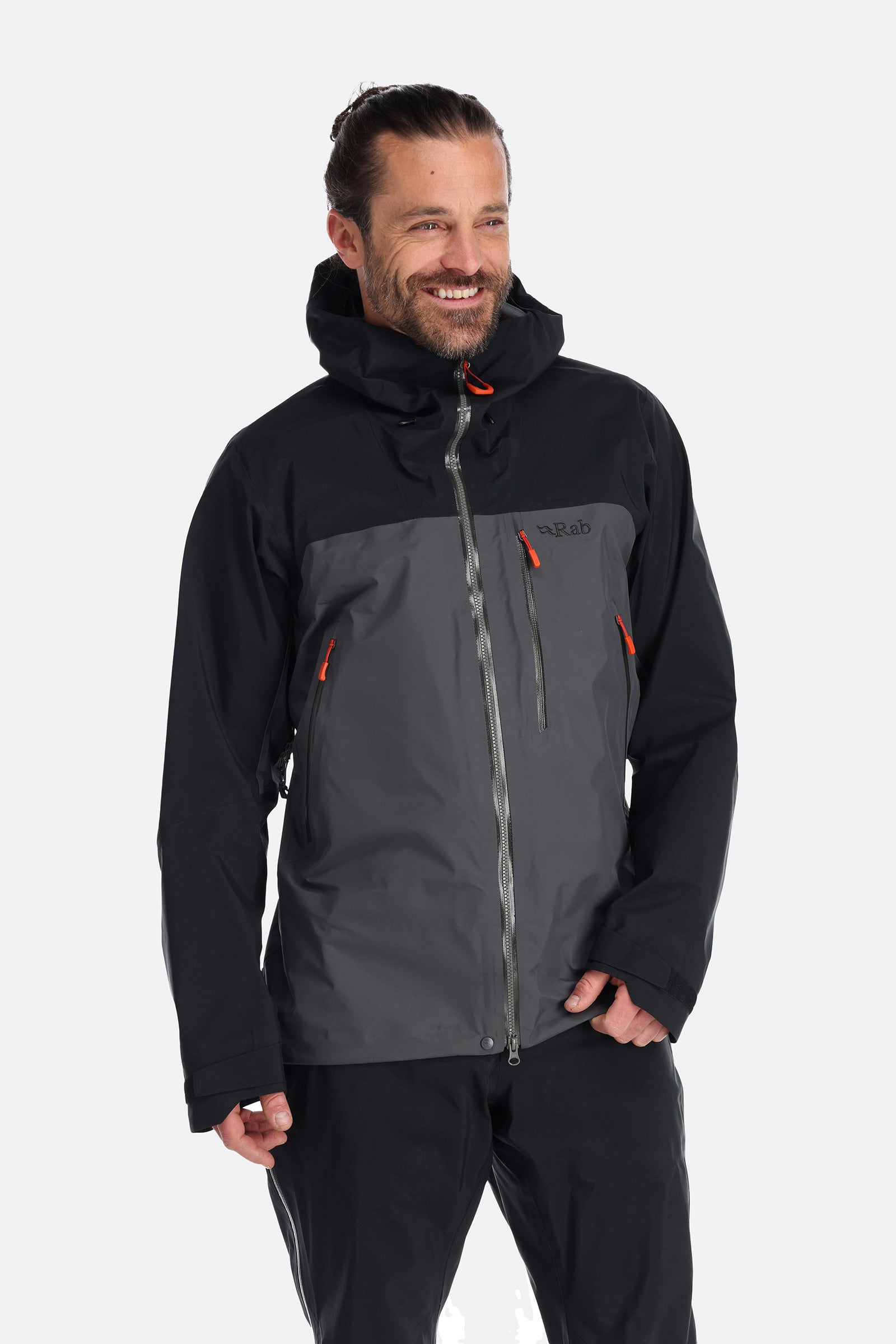 【SALE】ラブ（RAB）ラトックマウンテンGTXジャケット（Latok Mountain GTX Jacket） QWH-24 カラー：Black/Graphene｜ムース支店