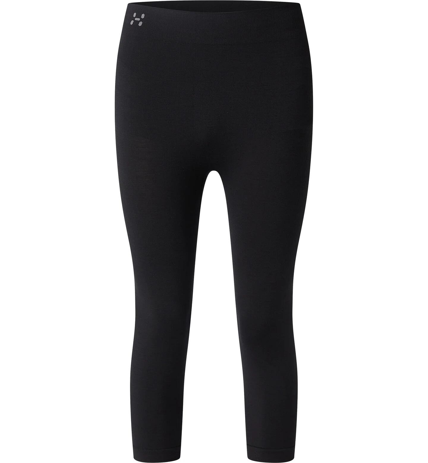 【SALE】ホグロフス（Haglofs）ラティニャ 羊毛 3/4 ズボン下（Latnja Wool 45355）607538 色合い： TRUE Black