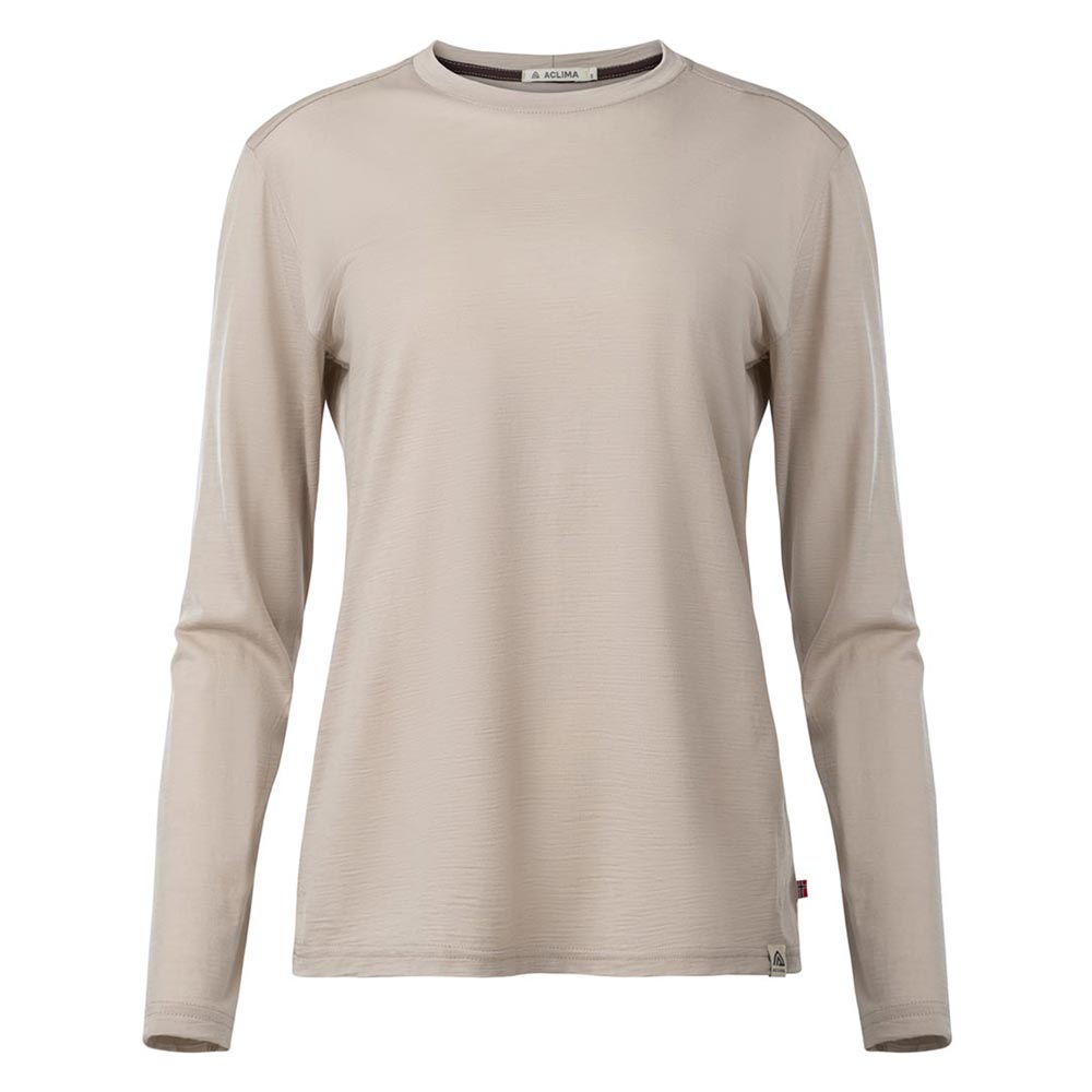 アクリマ（ACLIMA） 【女性用】ライトウール 180 クルーネック（LightWool 180 Crewneck）109514 カラー：SimplyTaupe