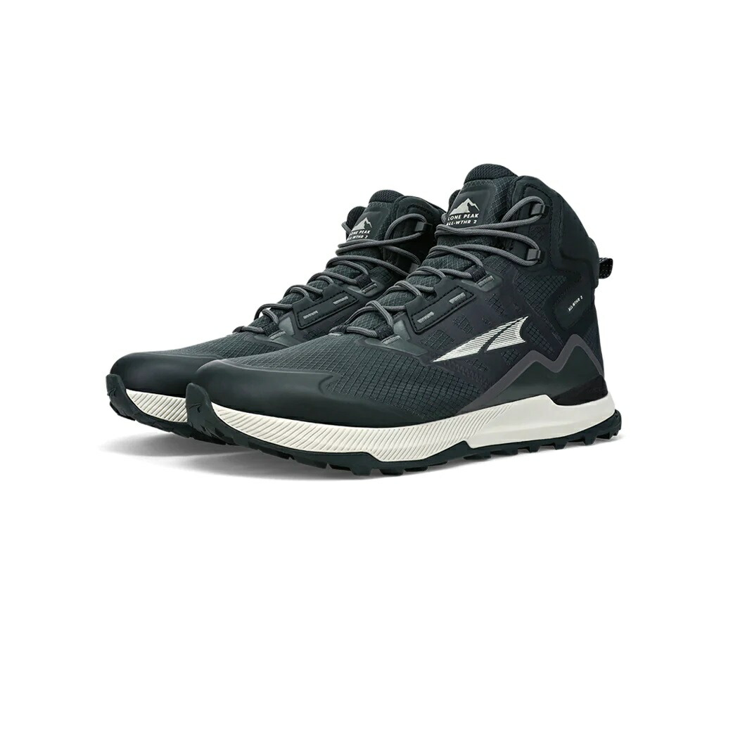 【SALE】アルトラ（ALTRA）ローンピーク オールウェザー ミッド 2（LONE PEAK ALL-WTHR MID 2）AL0A7R6U　カラー：Black　【トレイルランニングシューズ トレッキングシューズ ハイキングシューズ 防水 男性 トレラン】｜ムース支店