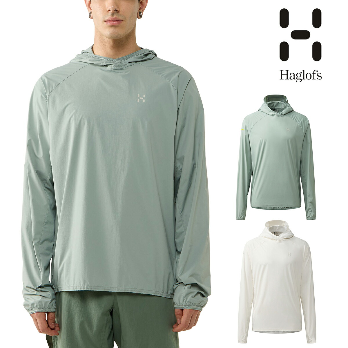 ホグロフス（Haglofs）リム サンパック フーディ（L.I.M Sunpack Hoodie）608170【UVとり捨てる 紫外線打つ手 フーディ パーカー 薄っぺら 軽さ パウダーコンパクト 速乾 山登り トレッキング 山歩き アウトドア 日焼押しとどめる 気流外殻 立ち振る舞う着 夏山】
