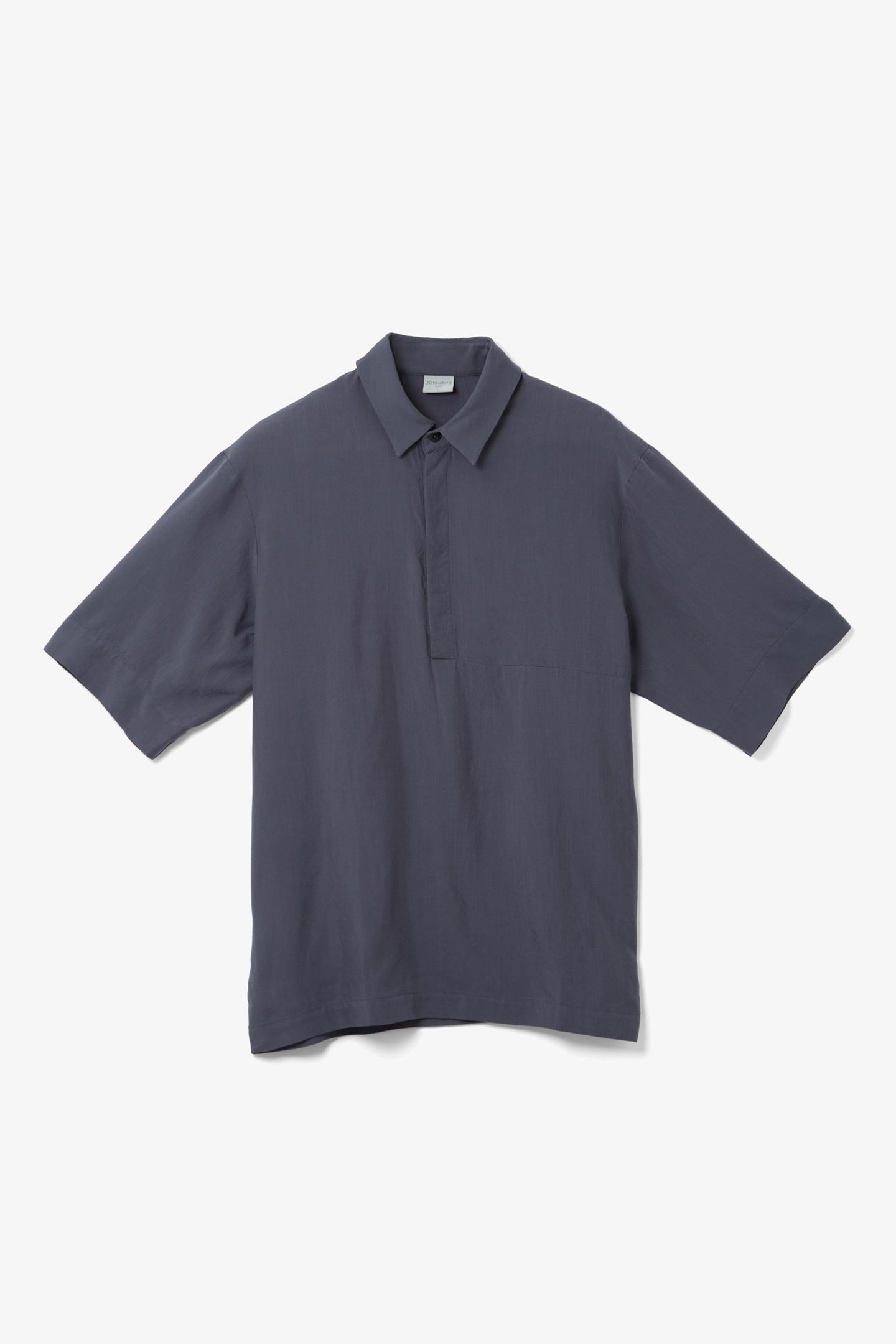 フーディニ（HOUDINI）\u003cBR\u003e天然木ポロ プルオーバー（Tree Polo Shirt）860009 \u003cBR\u003e色つや： Hombre Blue 【トップス カットソー ティーシャツ ティーシャツ 半袖 アウトドア 難民キャンプ プルオーバー】