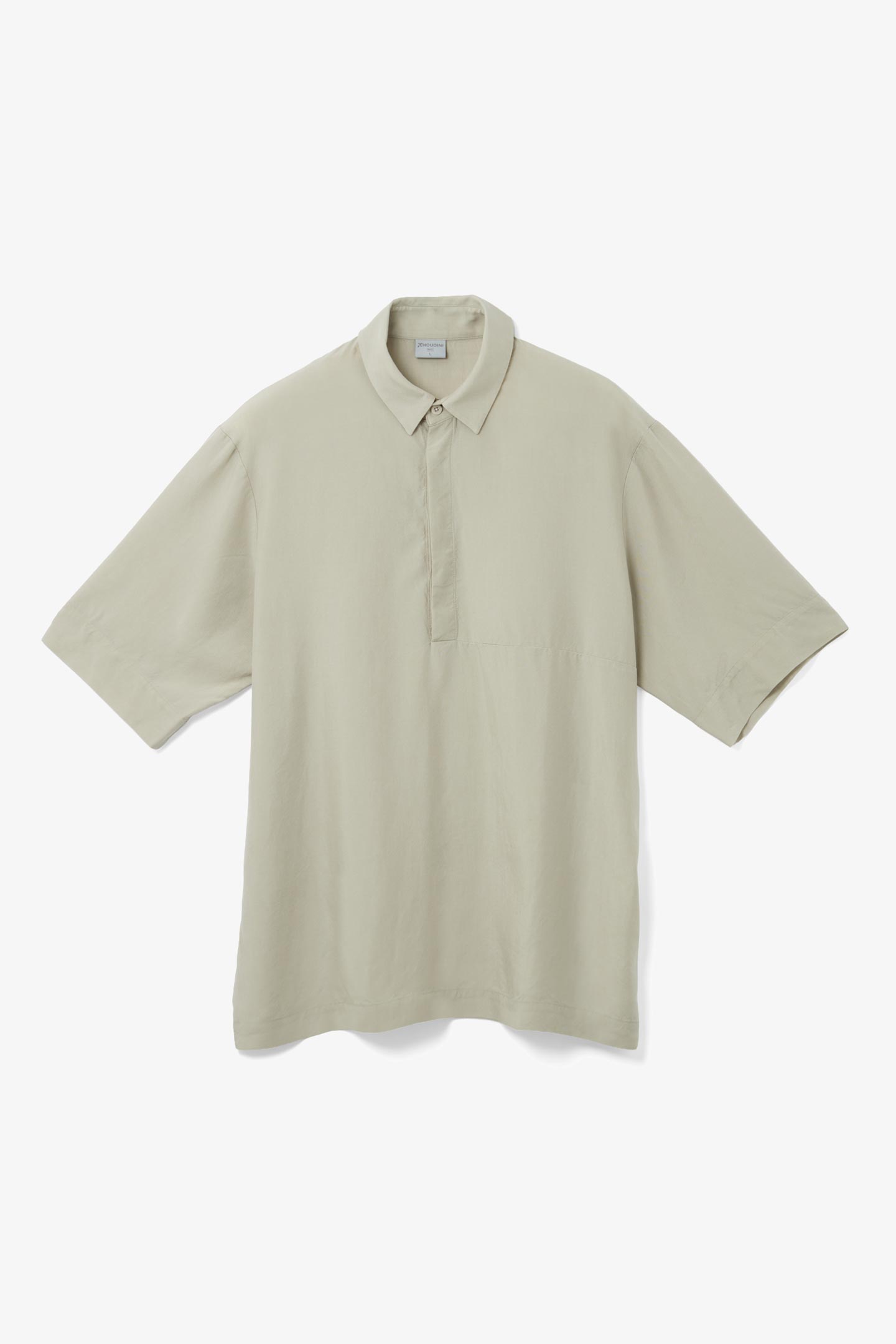 フーディニ（HOUDINI）\u003cBR\u003e天然木ポロ プルオーバー（Tree Polo Shirt）860009 \u003cBR\u003e色つや：Greenish Gray 【トップス カットソー ティーシャツ ティーシャツ 半袖 アウトドア 難民キャンプ プルオーバー】