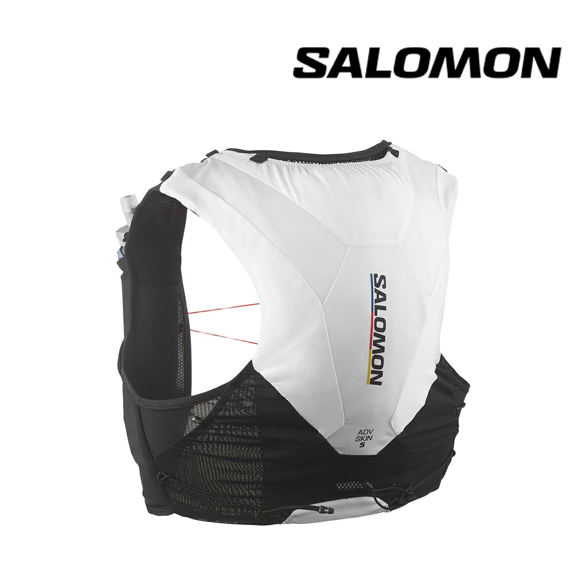 サロモン（SALOMON)　 アドバンススキン 5 レースフラッグ（ADV SKIN 5 RACE FLAG SET）LC2483800014 【トレイルランニング ベスト ハイドレーションベスト ソフトフラスク付き 軽量 レース ロングトレイル ウルトラマラソン】