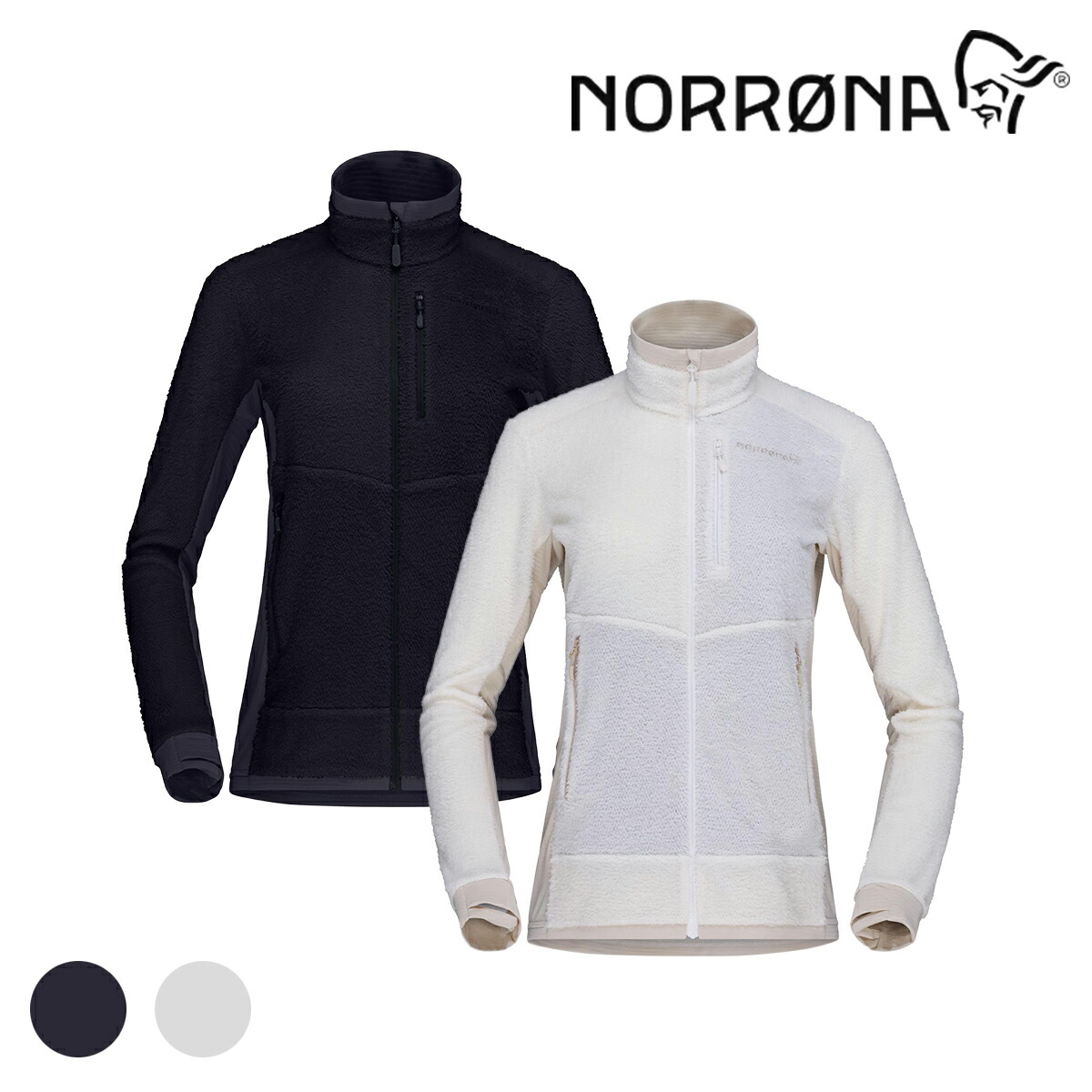 ノローナ（NORRONA） 【女性用】フォルケティン ウォームワン ジャケット（falketind warm1 active Jacket） 1896-26 【保温 ジップ フーディ プリマロフト Active Evolve ハイブリッド ミドルレイヤー レディース】