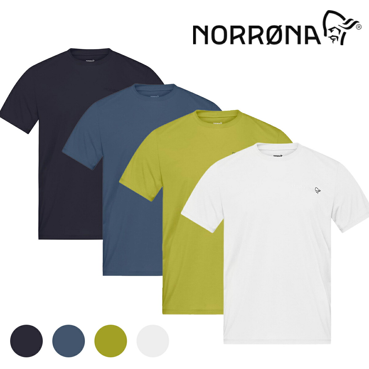 ノローナ（NORRONA）フェムンド テック 紅茶プルオーバー メンズ（femund tech T-Shirt M\u0027s）2651-24 【半袖 ティーシャツ 速乾 吸汗 消臭 UV撥ねのける 軽さ 山登り 山歩き アウトドア ベースレイヤー メンズ】