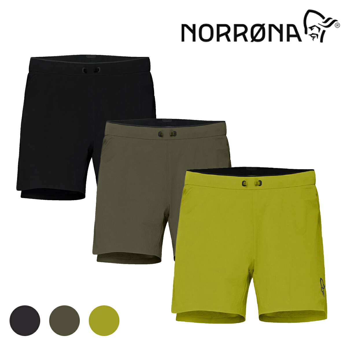 ノローナ（NORRONA） セーニャ フレックス15” ショーツ メンズ（senja flex1 5'' Shorts M's）5802-24 　 【ショートパンツ 速乾 ストレッチ 撥水 トレイルランニング ハイキング ファストパッキング ポケット多数 メンズ】