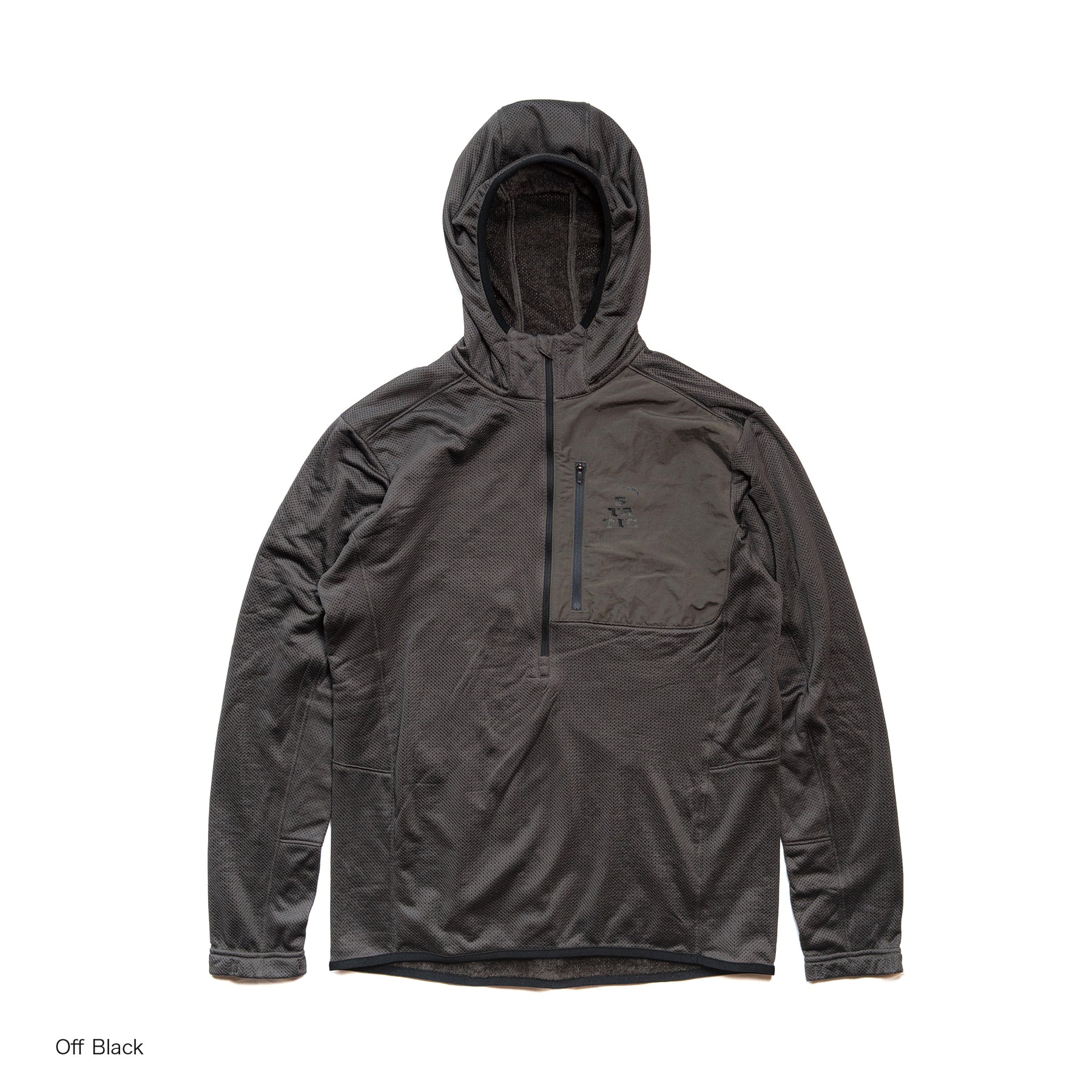 スタティック（STATIC） アドリフト ハーフ ジップ フーディー（Adrift Half Zip Hoody） 24502 カラー：Off Black